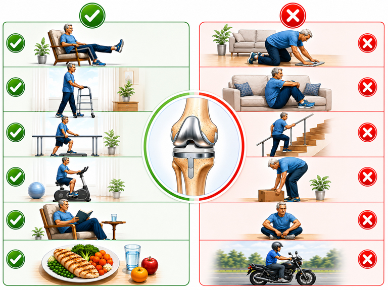 Do's and Don’ts After Knee Replacement Surgery