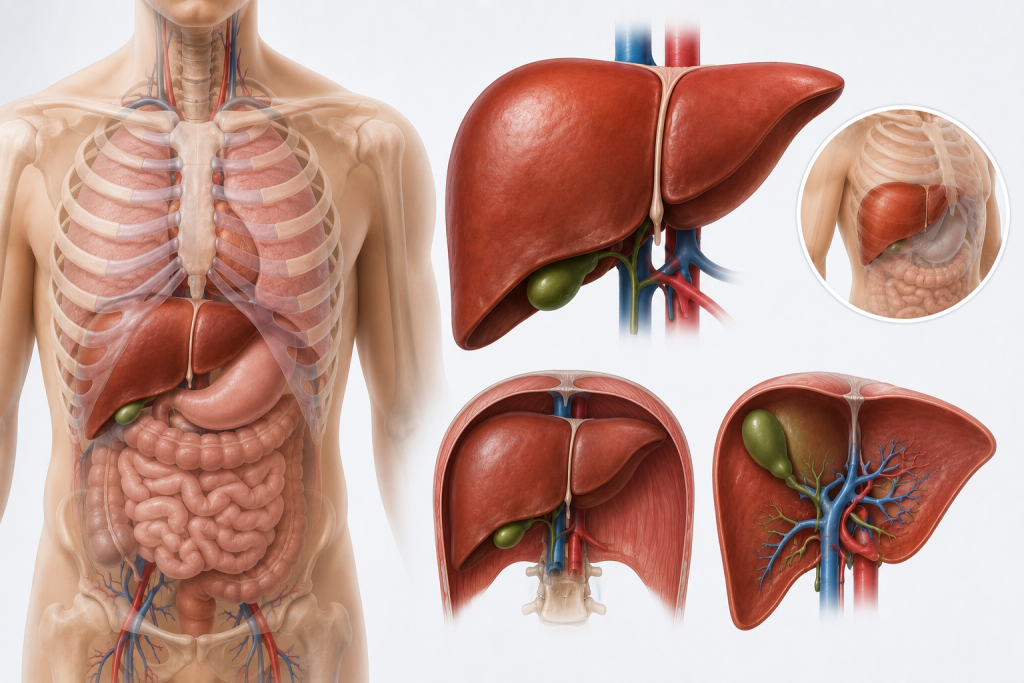 The Anatomical Position of the Liver